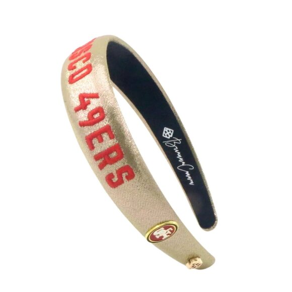 Brianna Cannon San Francisco 49ers Embroidered Headband Officially Licensed - Picture 1 of 2